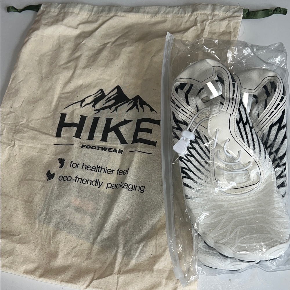 HF White and Black Patterned Sneakers